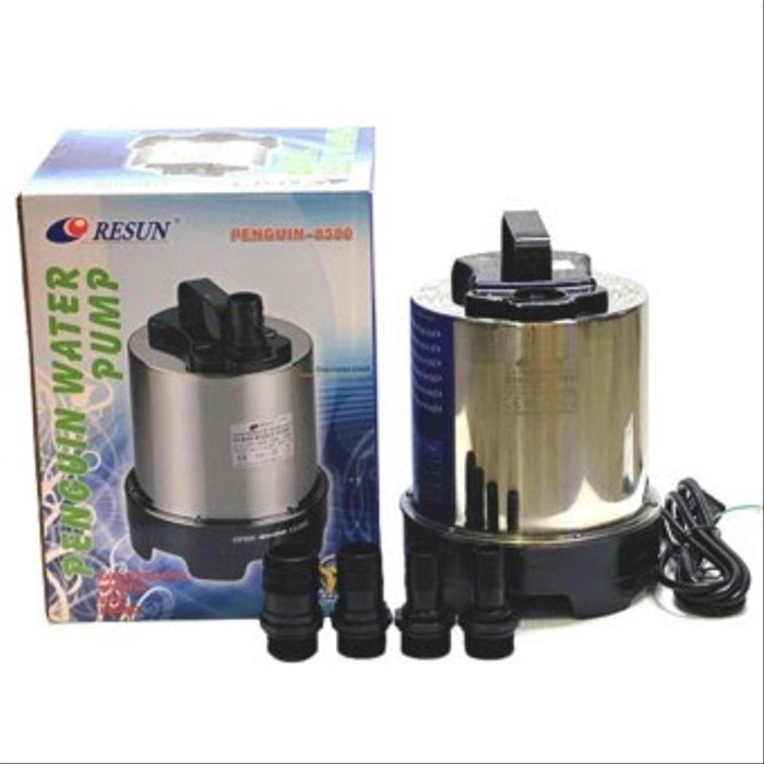 pompa resun pinguin 8500 pompa filter vertical air mancur kolam ikan pompa aquarium kolam ikan stain