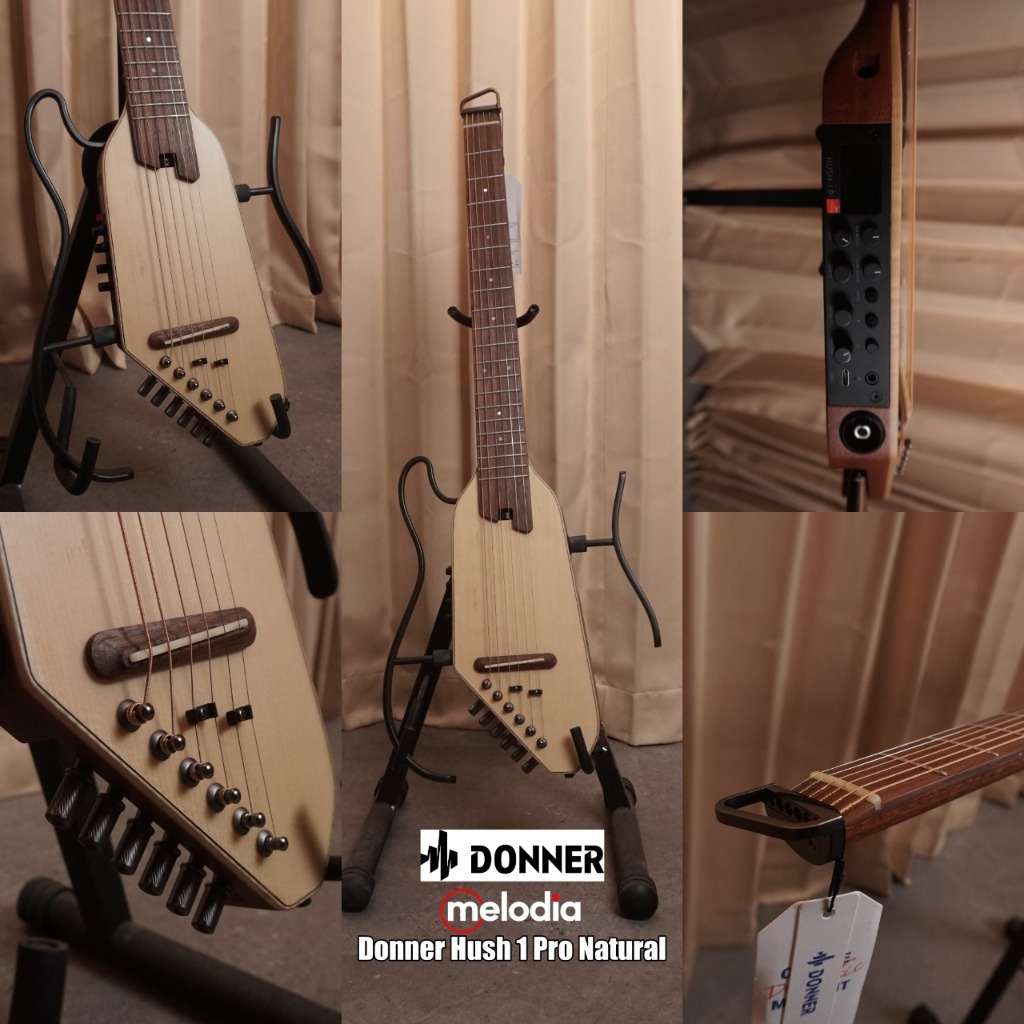 Donner Hush 1 Pro Series 6-Strings Acoustic-electric Guitar with Preamp Effects