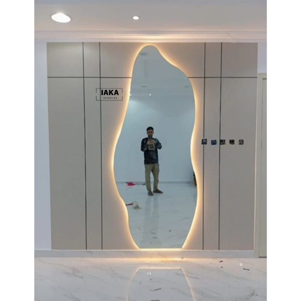 STANDING MIRROR/CERMIN FULL BODY/CERMIN STANDING/CERMIN AESTEHTIC STANDING FULL BODY LED