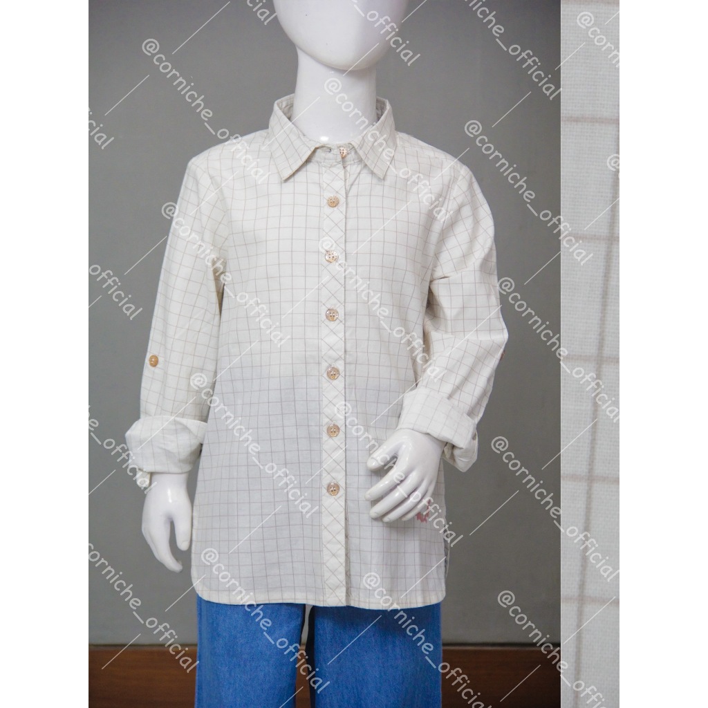 Corniche Kids Chico Shirt Kids Off White - TB K23325