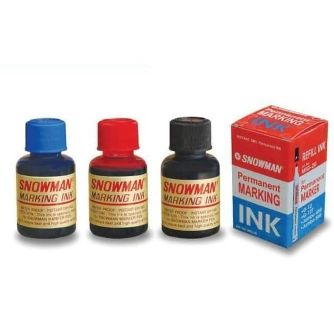 

TINTA SPIDOL PERMANENT SNWOMAN / SNOWMAN PERMANENT MARKING INK / REFFIL SPIDOL