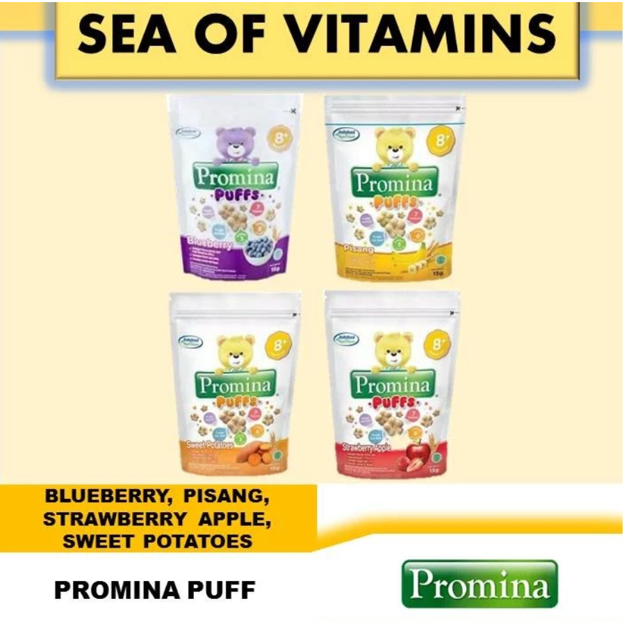 [GROSIR] Promina Puffs 15gr 1 Dus isi 24pcs MPASI - grosir makanan bayi snack bayi termurah sehat en