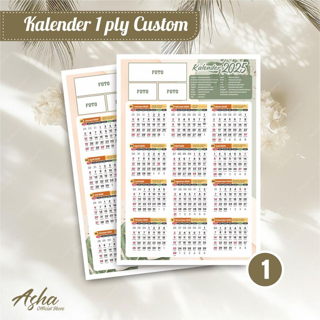 

CETAK KALENDER CUSTOM - KALENDER DINDING CUSTOM FREE FOTO FREE DESAIN