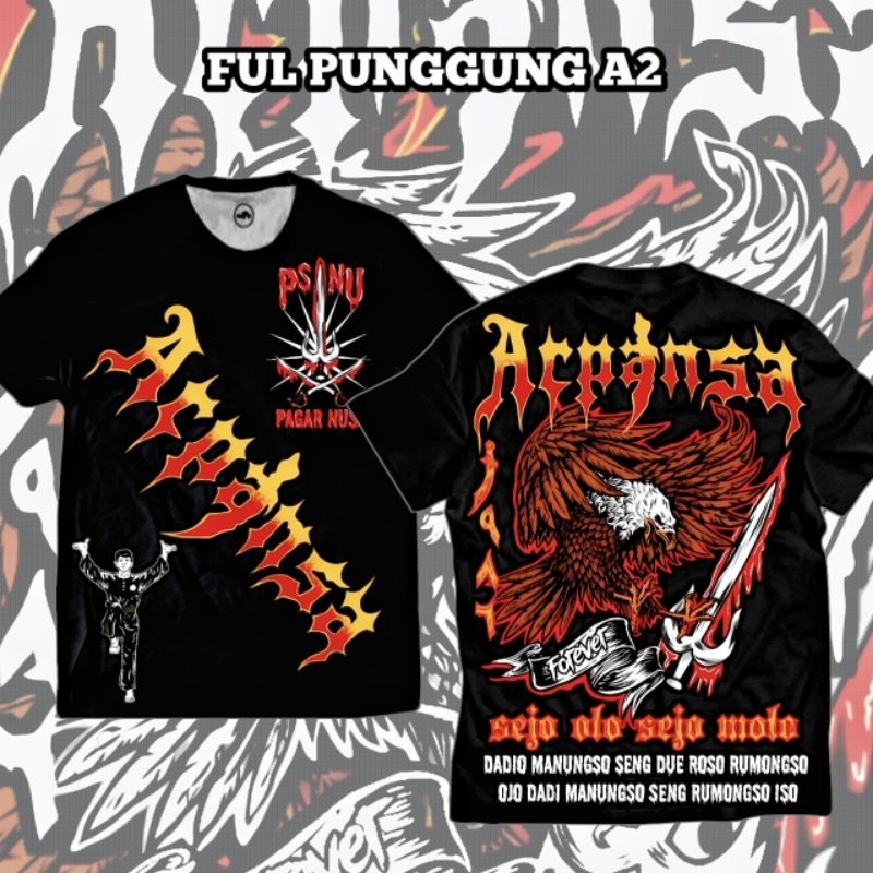 kaos arpansa pagarnusa kaos distro disain terbaru arpansa pagarnusa ful punggung A2