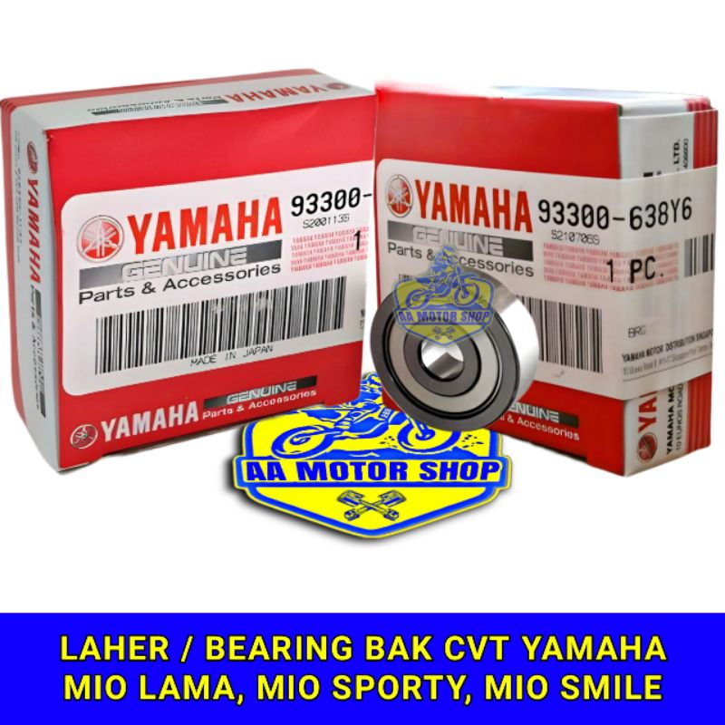 LAHER BEARING BAK CVT MIO LAMA MIO SPORTY MIO SMILE ORIGINAL YAMAHA 93300-638Y6