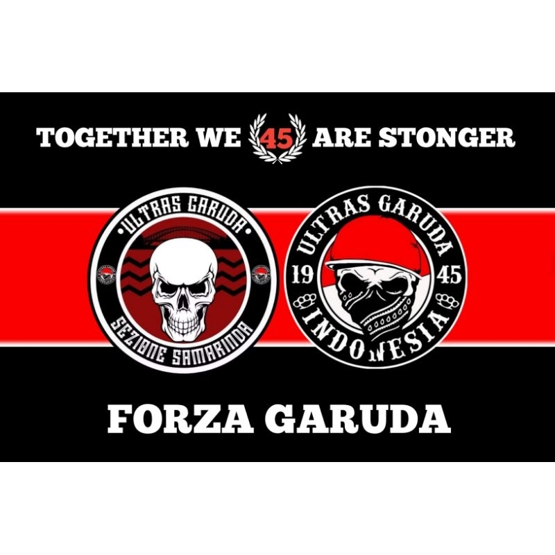 bendera ultras garuda sezione samarinda 3 bendera