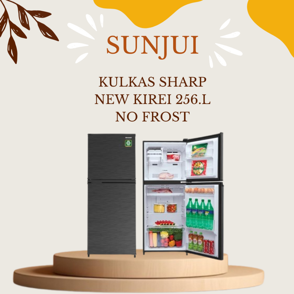 KULKAS 2 PINTU SHARP KIREI 316-MNHS