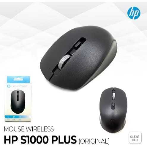 mouse HP S1000 plus  mouse wireless gaming silent click original 2.4G plus 1600DPI/ Wireless Mouse g