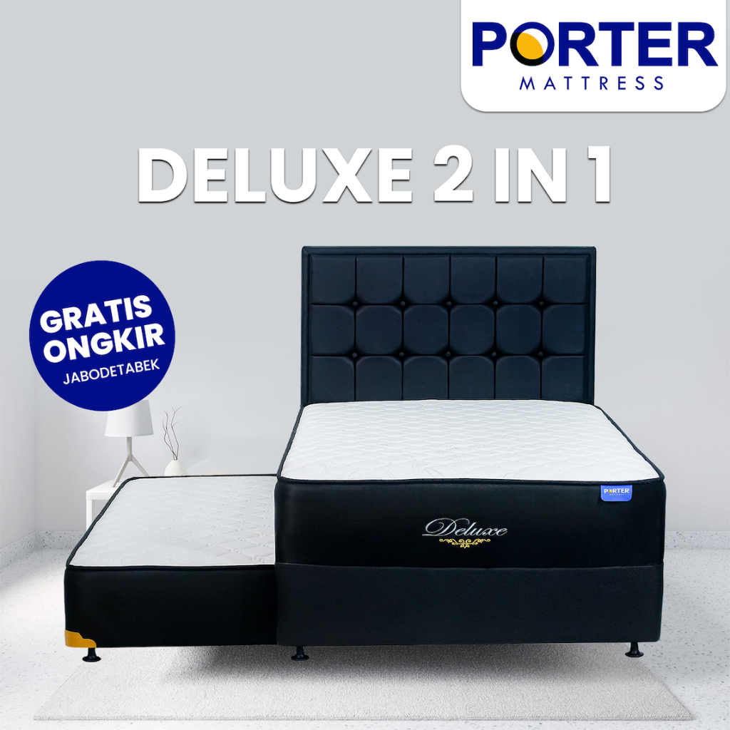PORTER Kasur Springbed 2in1 / Ranjang Sorong - Deluxe 2in1