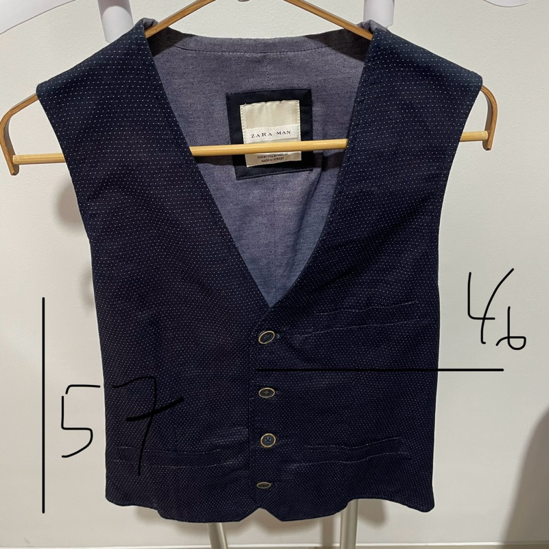 rompi vest pria zara original