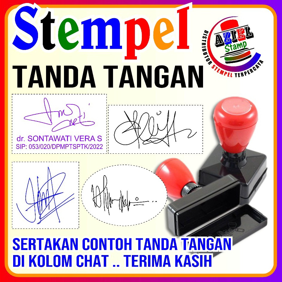 

STEMPEL OTOMATIS TANDA TANGAN / SIGNATURE