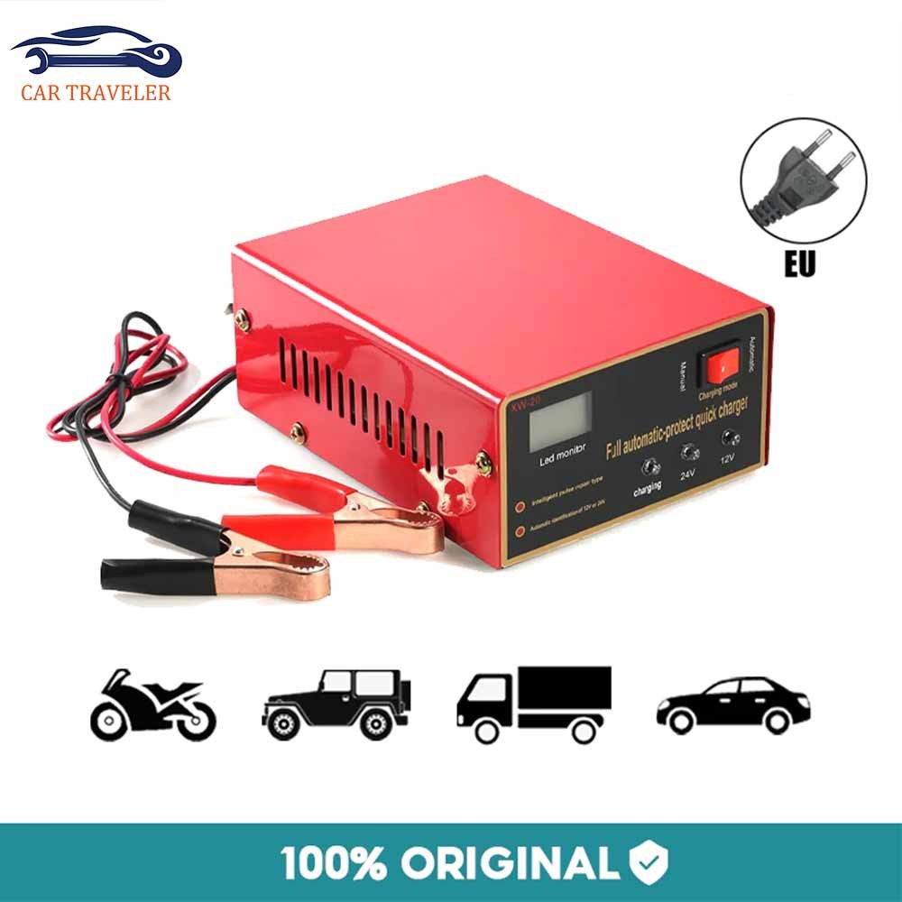 Charger Aki Otomatis Smart Intelligent Auto Repair Mobil Pengisi daya Charger Otomatis 1200A/1500A