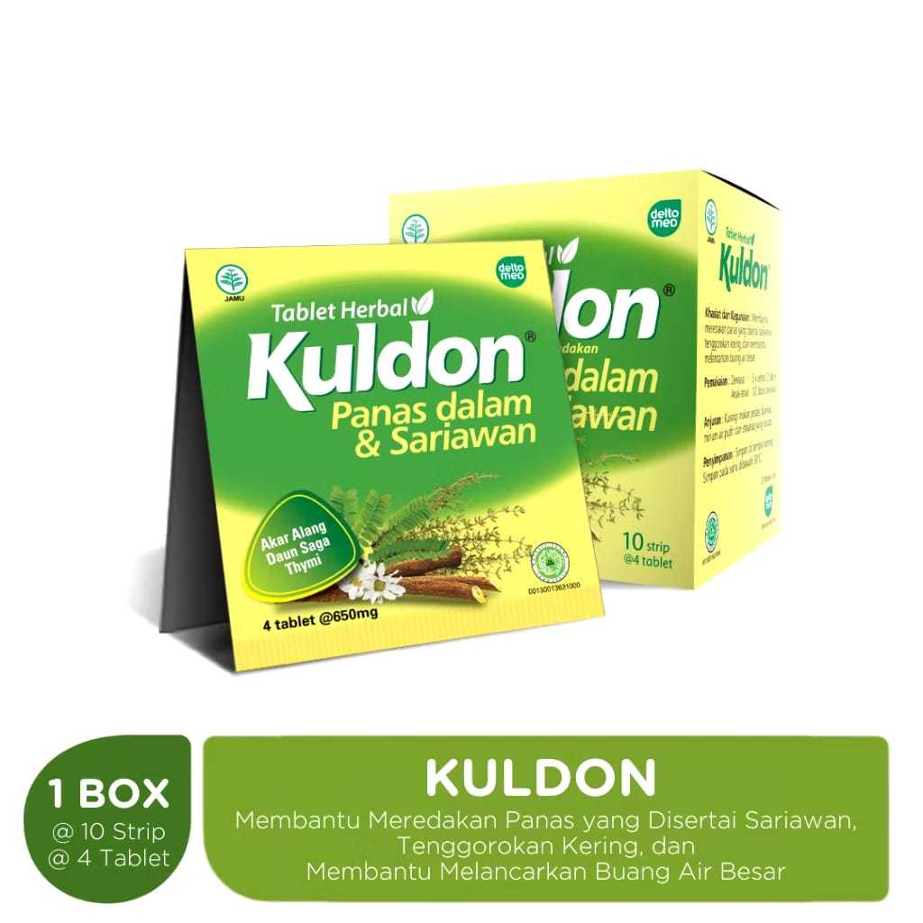 

Kuldon Sariawan Tablet Herbal Box