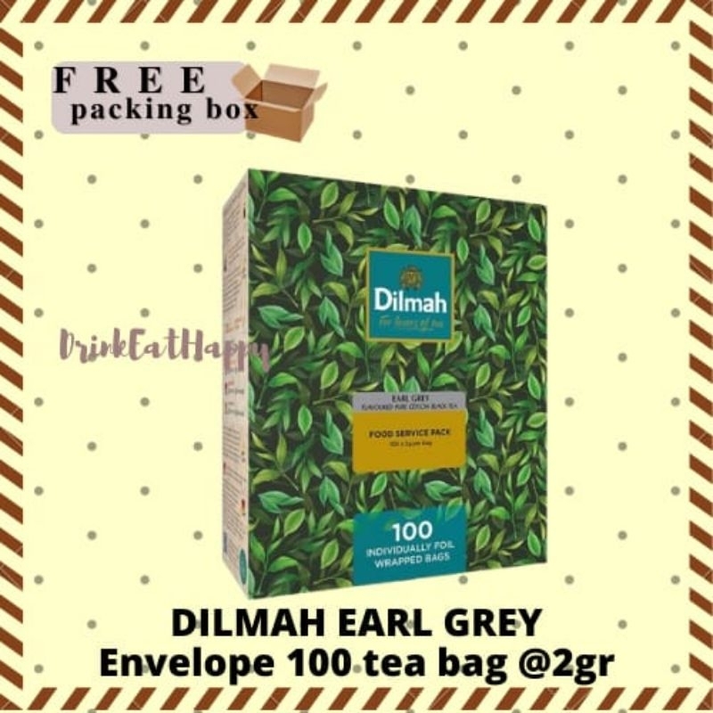

DILMAH EARL GREY Tea Kemasan 100 Envelopes Teh Celup