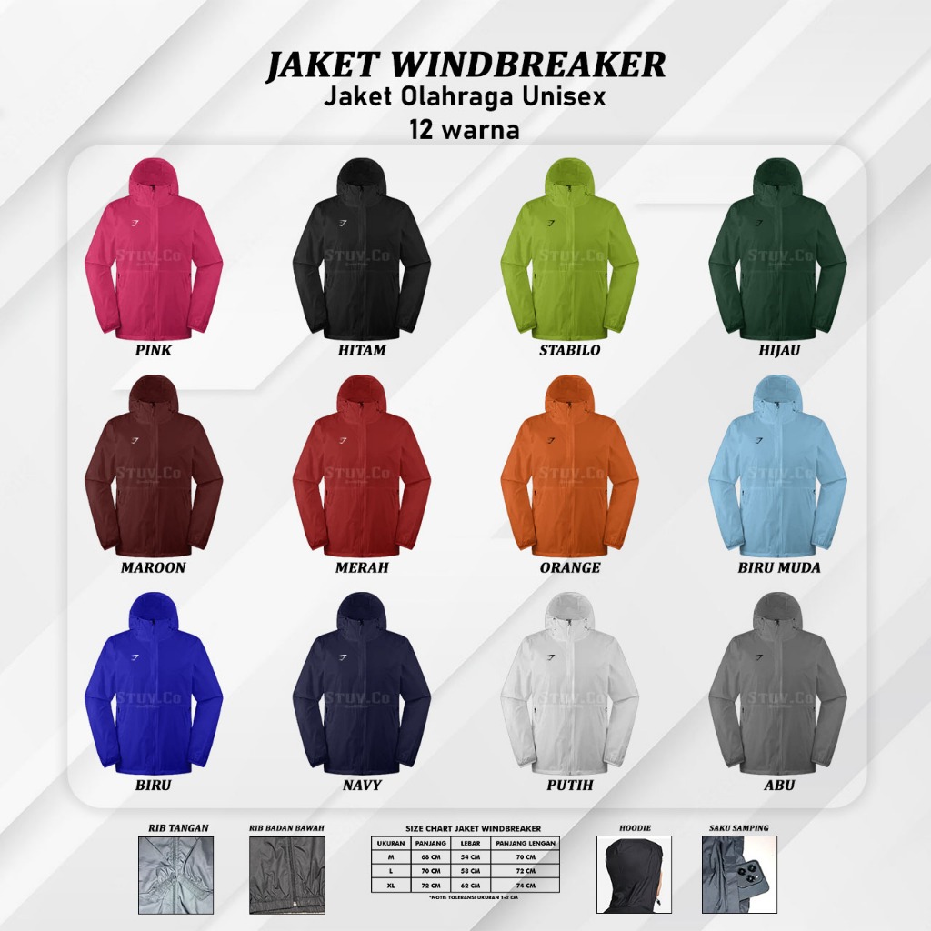 JAKET HOODIE OLAHRAGA PRIA WANITA JAKET GUNUNG JAKET INDOOR OUTDOOR JAKET CAMPING PARASUT