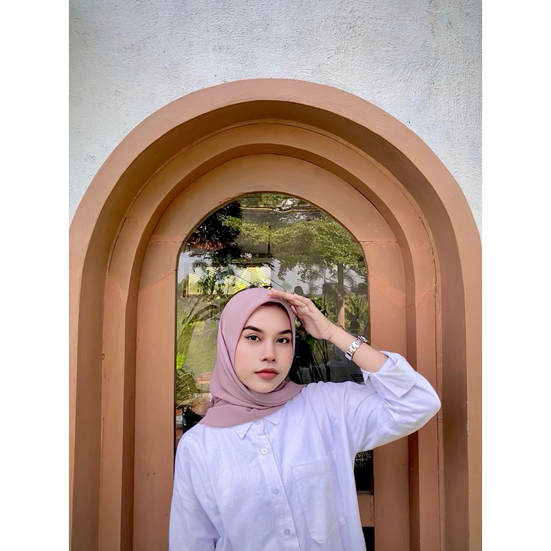 Ash By Aylin - Hijab Bella Square PREMIUM - Pink Salem