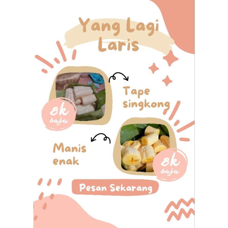 

tape singkong mentega1 kg harga promo bisa cod manis banget bisa bikin ketagihan