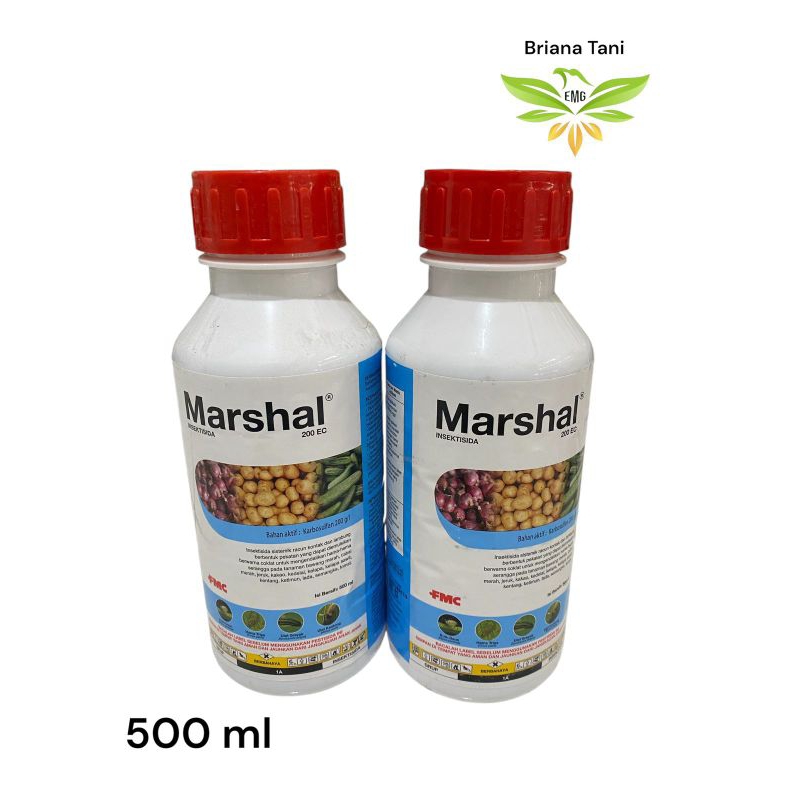 ￼Marshal 200 EC 500 ml Insektisida Karbosulfan 200g/l Obat Pertanian Pembunuh Serangga FMC Taurus