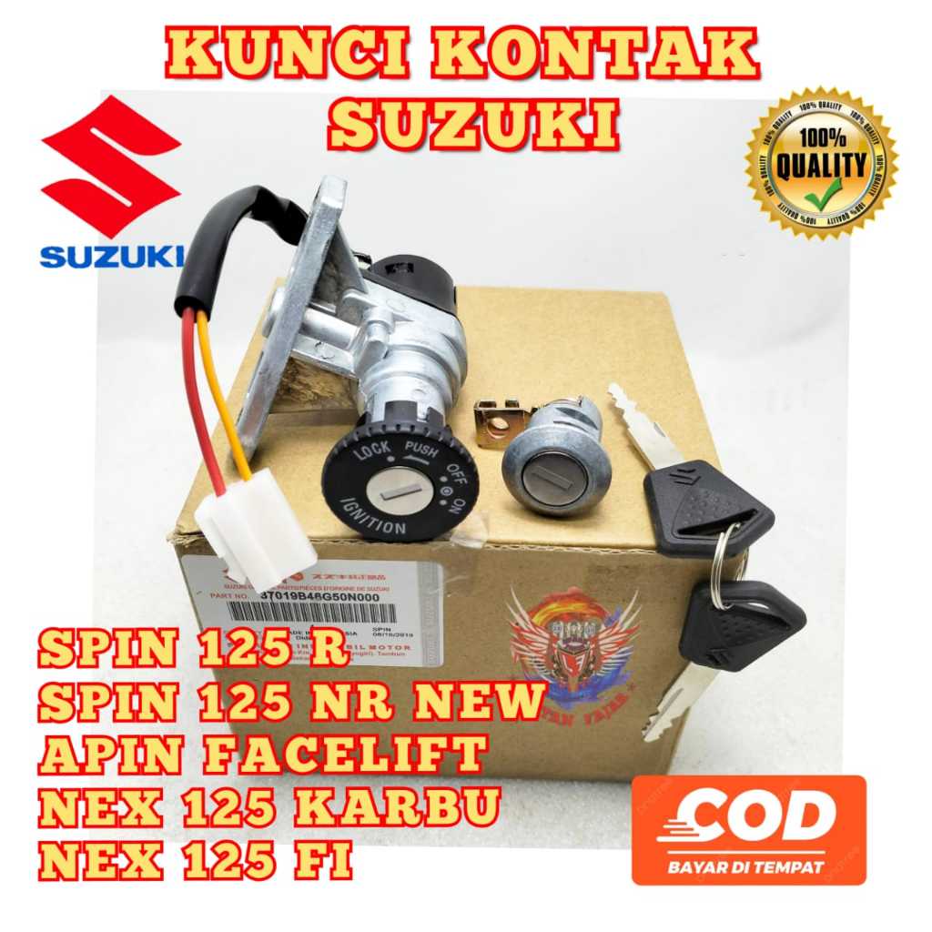 Kunci kontak Spin 125 R Spin 125 NR New Spin Facelift 125 Nex 125 Karbu Nex 125 FI konci set spin 12