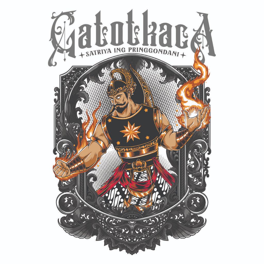 GATOT KACA | Stiker Premium Bahan Vinyl Hologram Menyala