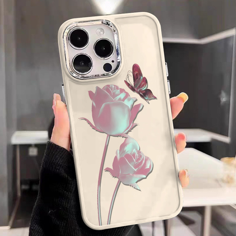 case hp iPhone 15 14 13 12 11 Pro Max IP 11 8 7 6 Plus iPhone Xs Max XR X XS Casing lunak pelindung 