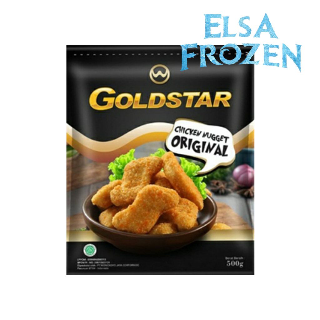 

GOLDSTAR CHICKEN NUGGET ORIGINAL 500GR / NAGET AYAM
