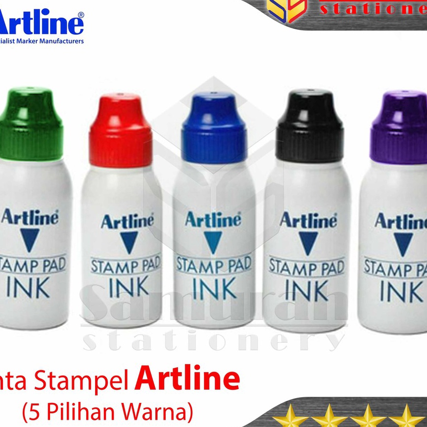 

KF7 Isi ulang Tinta Bak Stampel Art Refill Stamp Pad Ink Art 5 cc 5 warna