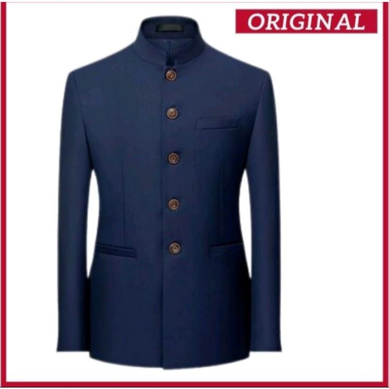 jasco/jas koko/jas pria/jasco polos/jasco pria dewasa/biru pormal high kain