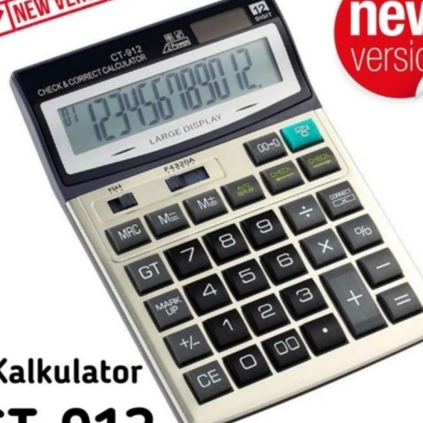 

Pilihan CITIZEN CT912 KALKULATOR CHECK CORRECT 12Dit CALCULATOR DESKTOP CT912