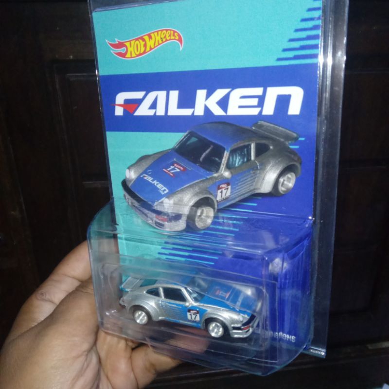 Custom Card FALKEN Rare Porsche 934 Turbo RSR Silver Rubber Tires Free Protector Hw Hot Wheels Hotwh