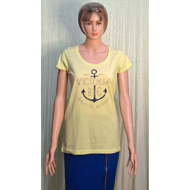 Kaos Jangkar wanita Hijau Stabilo