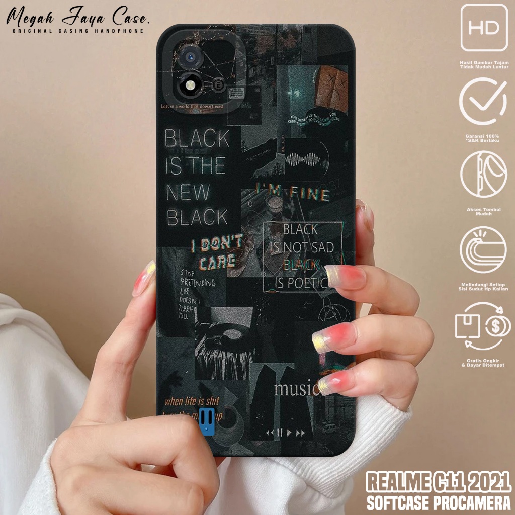 Case REALME C11 2021 - Casing Hp REALME C11 2021 Motif AESTH - Silikon Hp REALME C11 2021 - Kondom H