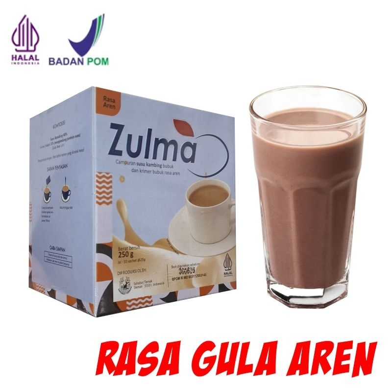 

SUSU KAMBING ETAWA ZULMA 100% ORIGINAL RASA GULA AREN KEMASAN 250 GRAM