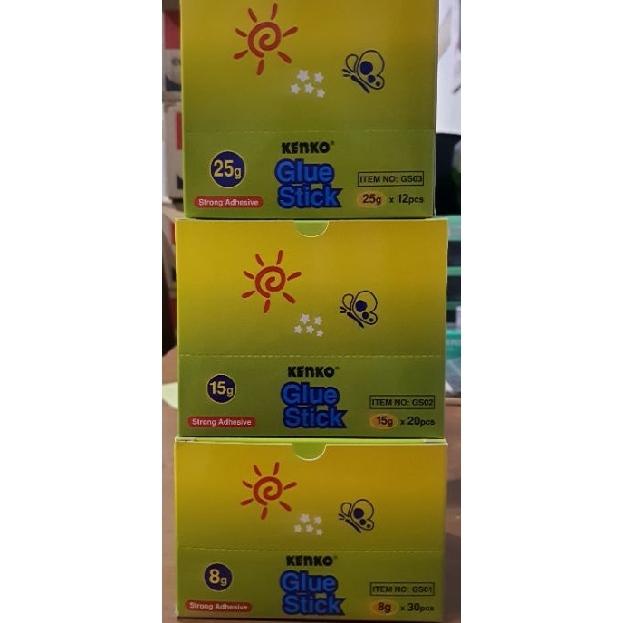 

HJ6 Lem Glue Stick Batang Putar Kenko 8 gr 15 gr 25 gr