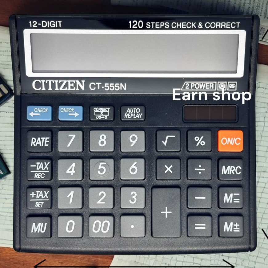 

HJ6 Kalkulator Citizen CT555N CT 555 N Tax Calculator Mark Up Calculation