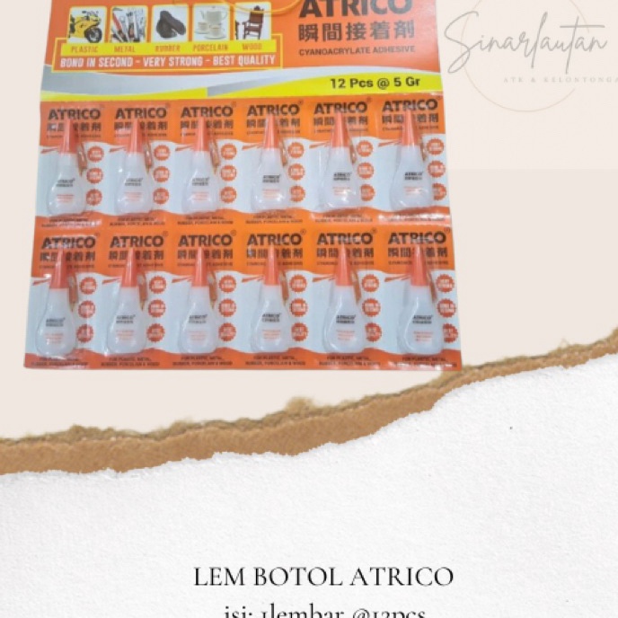 

berkualitas LEM BOTOL RENCENG ATRICO