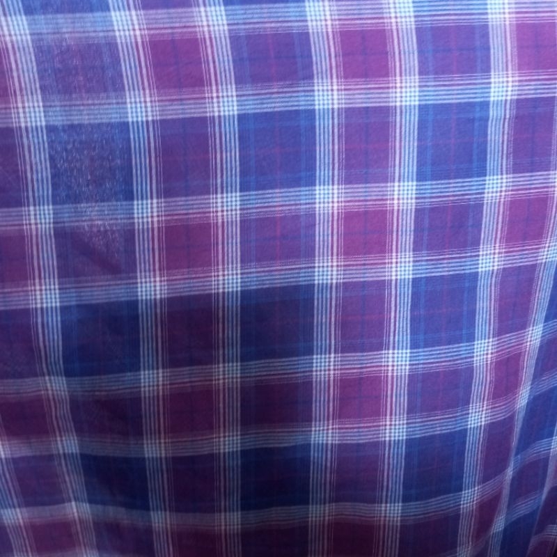 1/2 meter Kain Voal | Katun Voal | Bahan Voal | Kain Meteran | Katun Voal Motif Kotak | Bahan Import