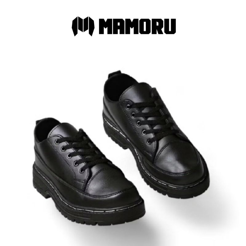 SEPATU DOCMART KULIT FORMAL OXFORD PRIA SEMI FORMAL CASUAL HITAM SEKOLAH KERJA NIKAH