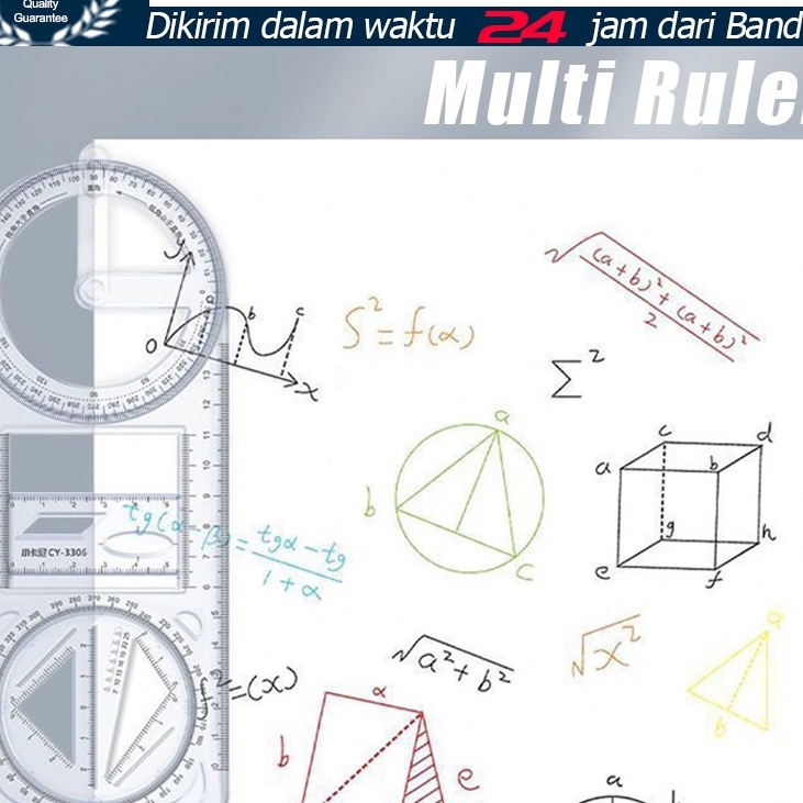 

HJ6 Penggaris MultiFungsi Penggaris Busur Derajat Multifungsi Hadiah Kreatif Alat Tulis Sekolah Kantor Perlengkapan Belajar Alat Ukur