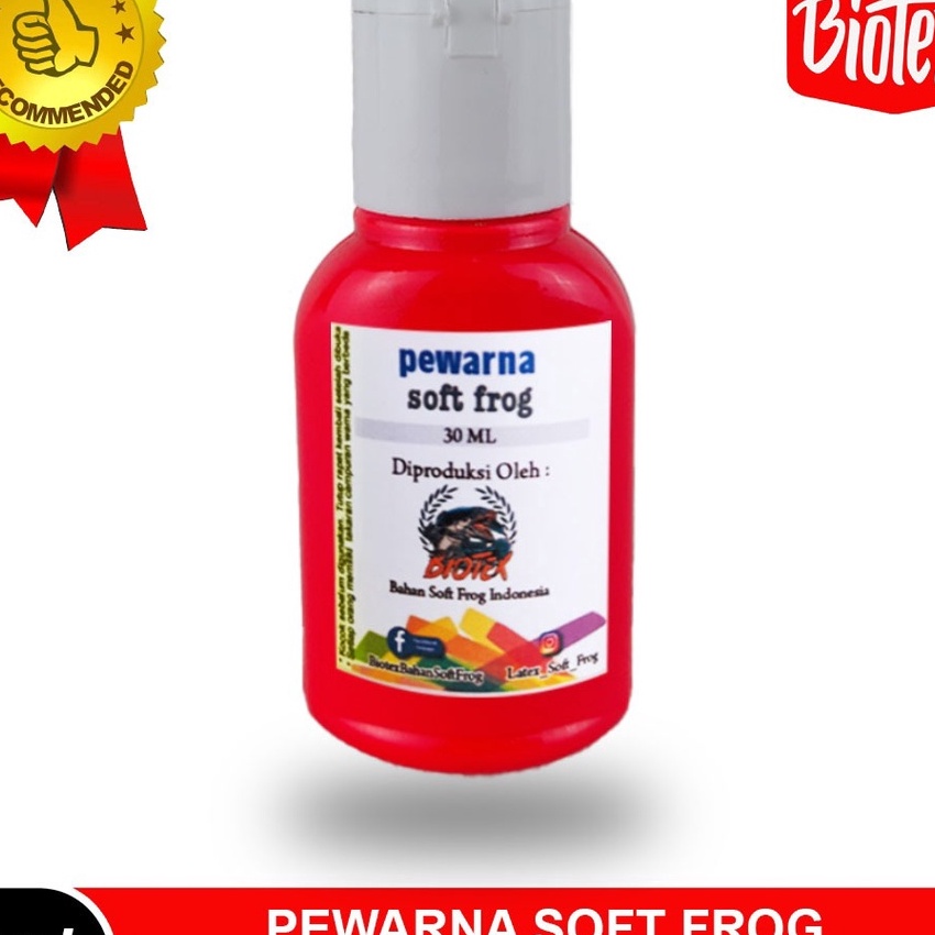

Premium Biotex Pewarna Lateks Soft Frog 3 Ml Merah Stabilo