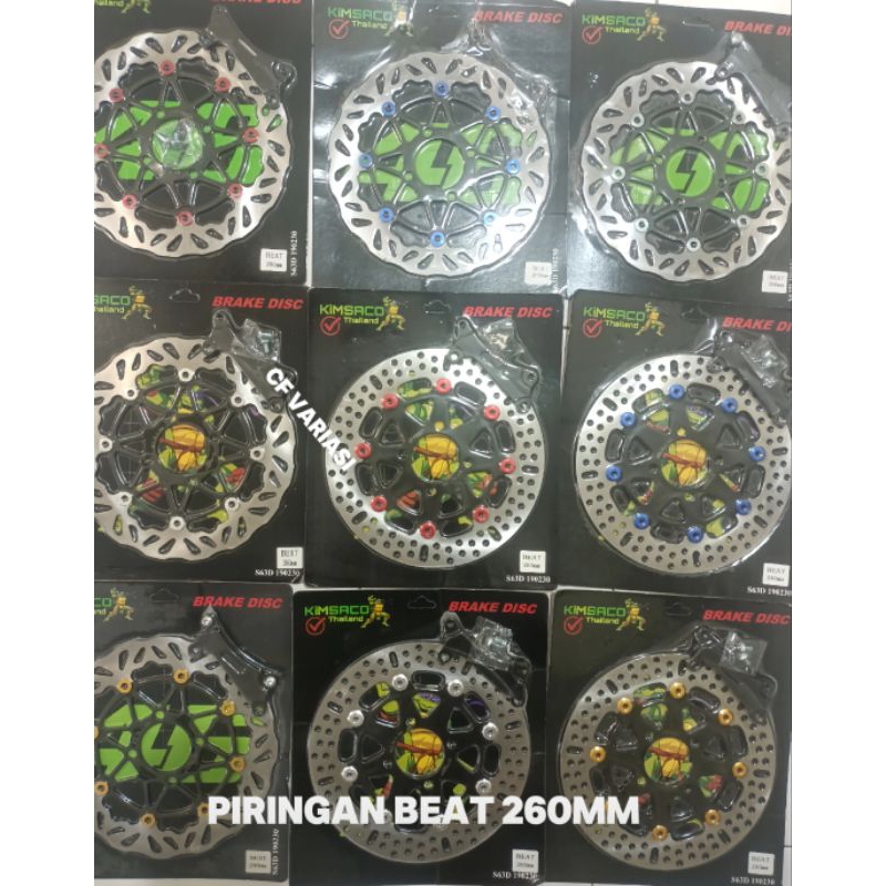 Disc brake 260mm piringan cakram depan model ktc psm PNP motor beat Vario 110 Scoopy beat karbu