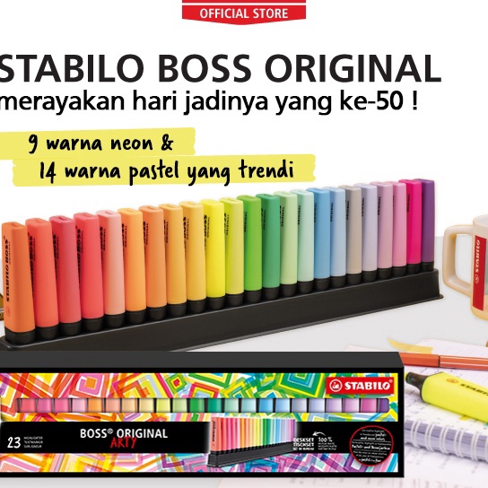 

Super STABILO BOSS ORINAL Deskset 23s Set of 5 6 Free Pen 68 Hhlhter Marker Spidol Warna Warni Pastel Neon Stationery Alat Tulis