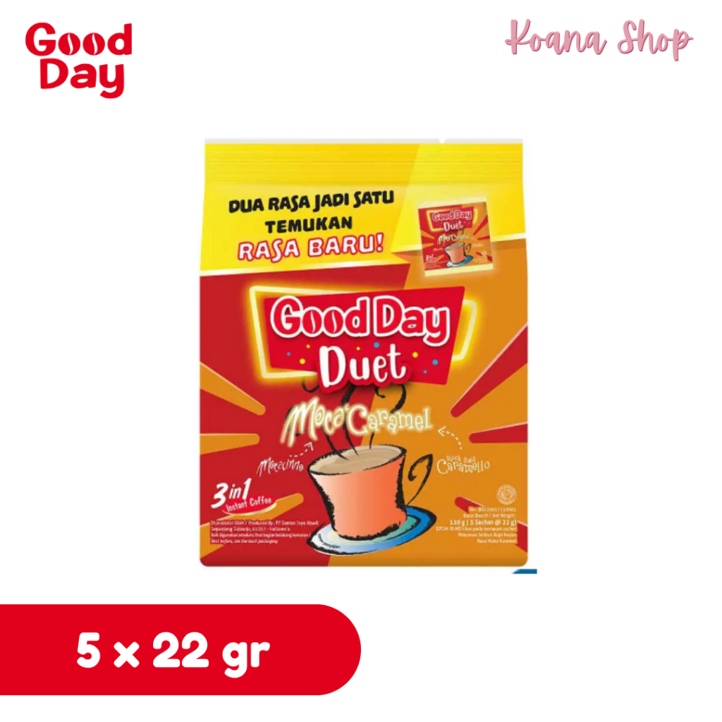 

Good Day Kopi Instant 3 in 1 Moca'Caramel 5x22 gr