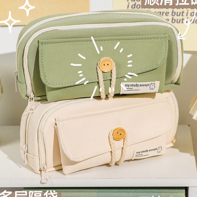 

FG2 Large Capacity Kawaii Pensil Kapasitas Pensil Tas Kantong Dudukan Kotak untuk Anak Perempuan Kantor Siswa Alat Tulis Organizer Perlengkapan Sekolah