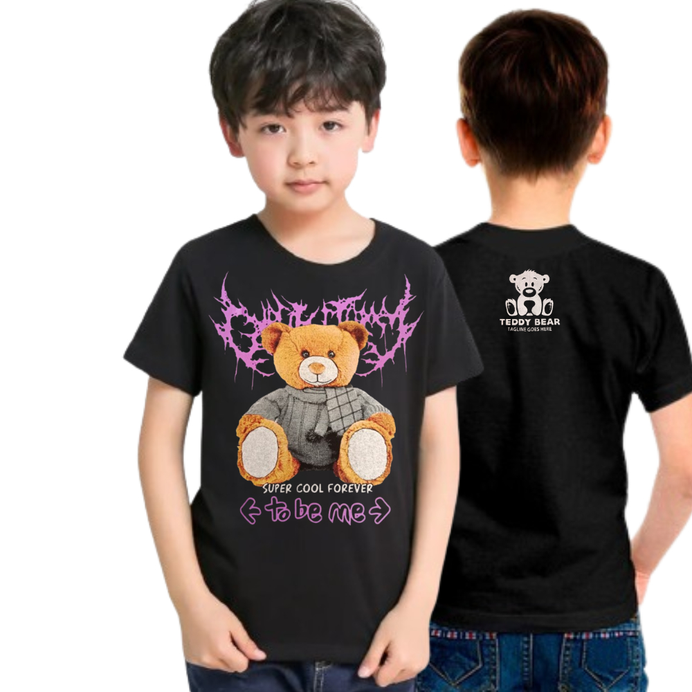 Gpstore atasan kaos baju beruang petir anak 5-14 tahun grosir