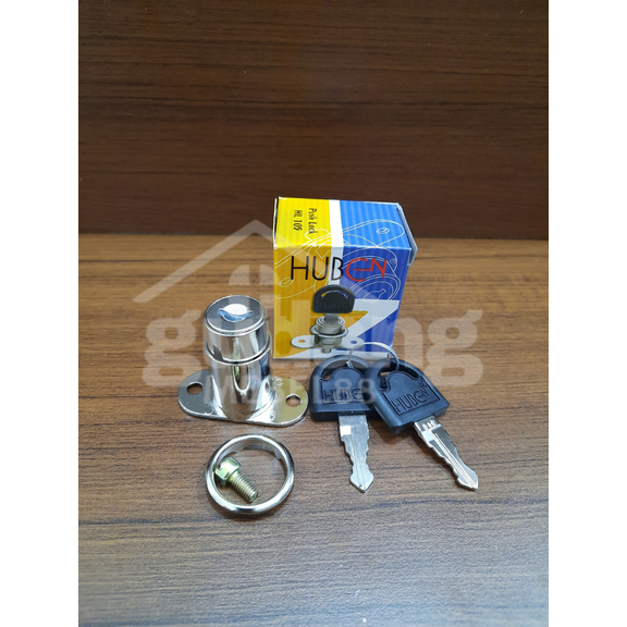 KUNCI LACI HUBEN PUSH HL 105 KUNCI LEMARI SLIDING KUNCI TUSUK TEKAN