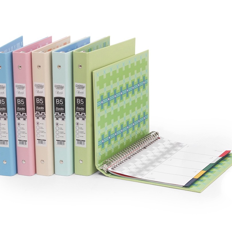 

Murah Bantex B5 Multiring Binder Batik Series 1 Pcs 1336