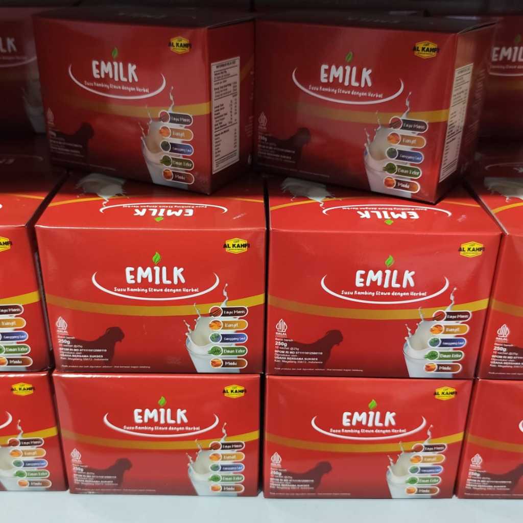 

EMILK Susu Kambing Etawa Plus Herbal Dan Madu 10 Sch Atasi Nyeri Sendi, Pinggang, Lutut, Aasm Urat