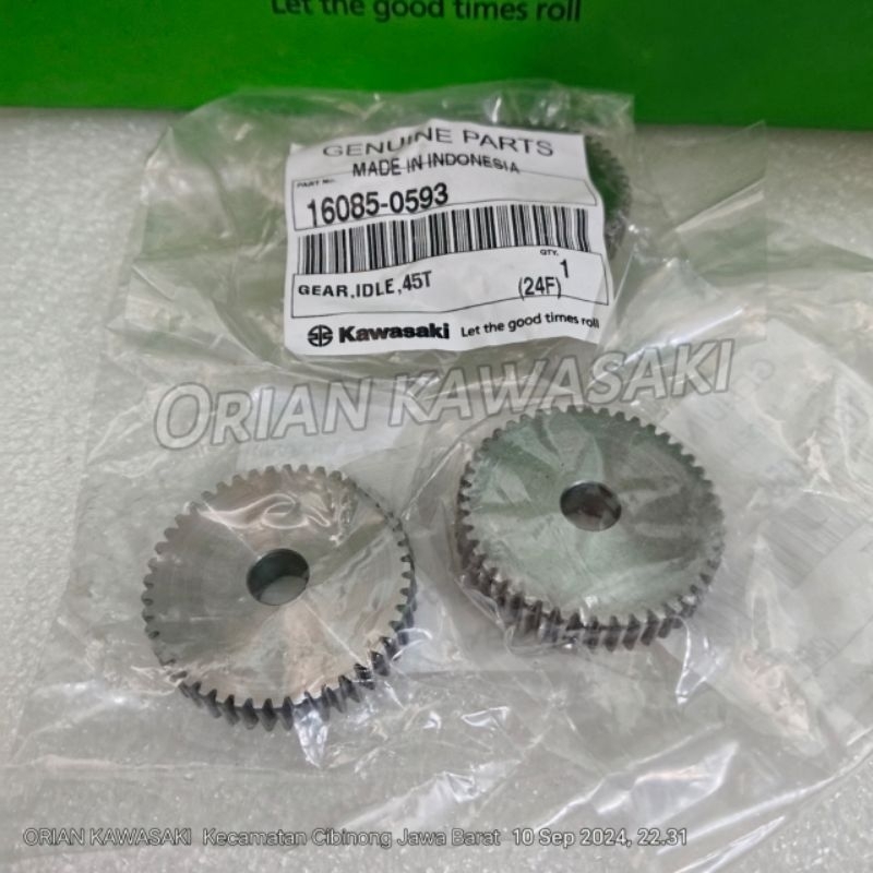 Gear gigi stater kecil idle 45T kawasaki athleth, blitz, edge, ksr, kaze, zx130 original