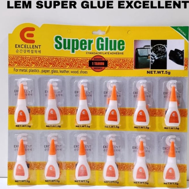 

Terbaru Lem Glue Excellent Botol 12PCS